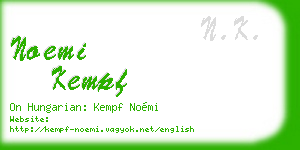 noemi kempf business card